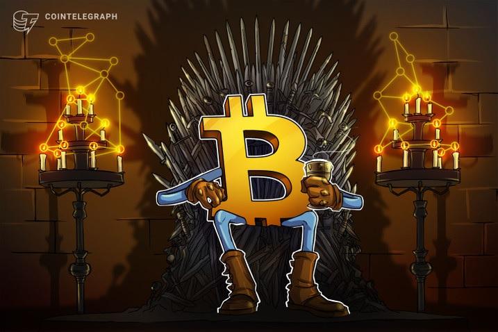 افزایش تسلط بازار بیت کوین